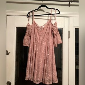 City Triangles cold shoulder dress